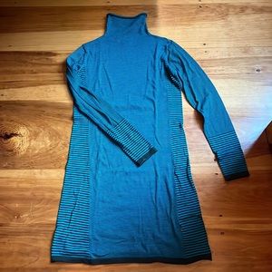 Title Nine Sweater Dress, Size S, Teal/Hunter